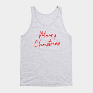 Merry Christmas, Christmas text design Tank Top